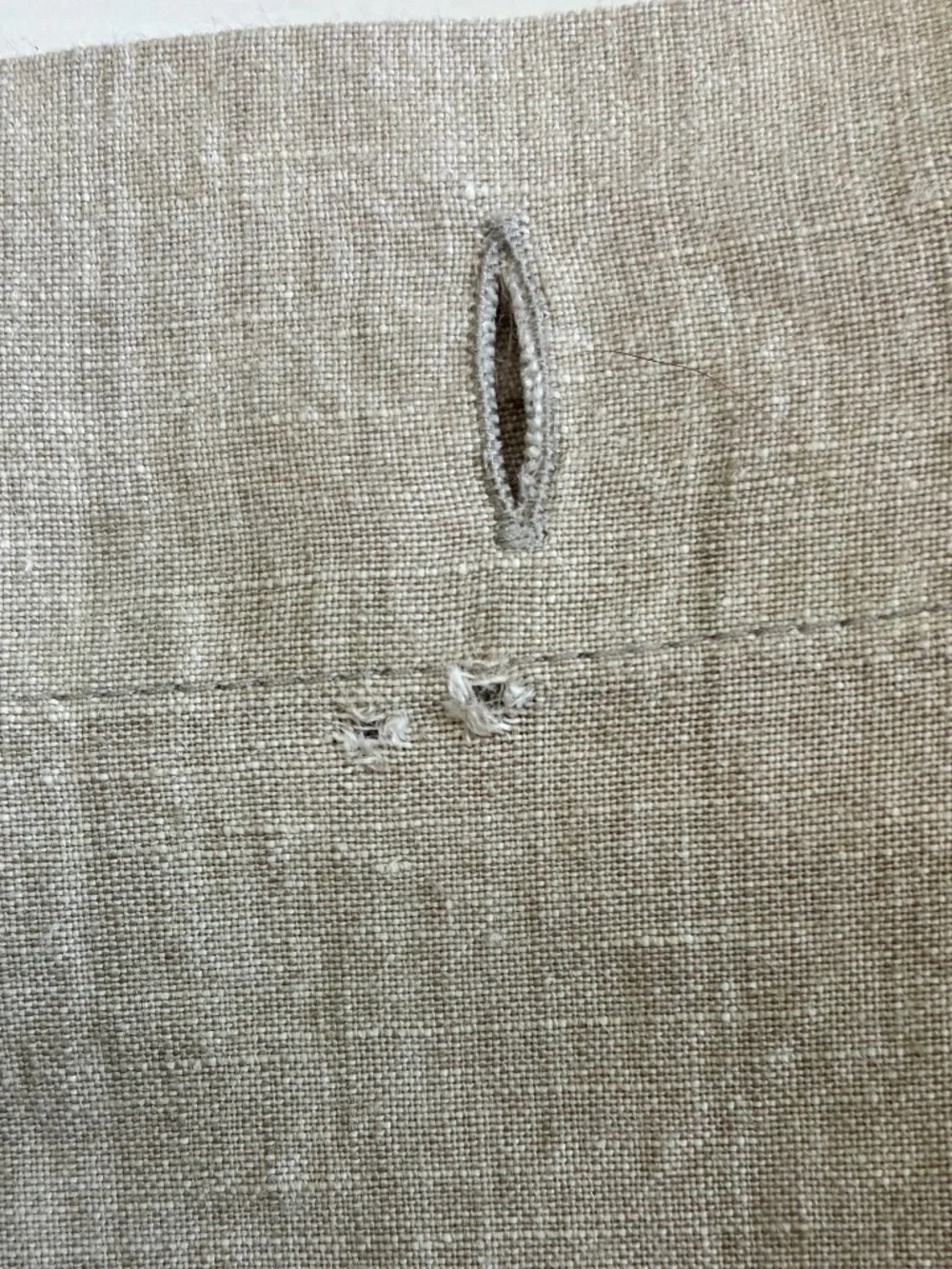 Restoration Hardware ITALIAN HERITAGE WASHED LINEN SHOWER CURTAIN In FOG